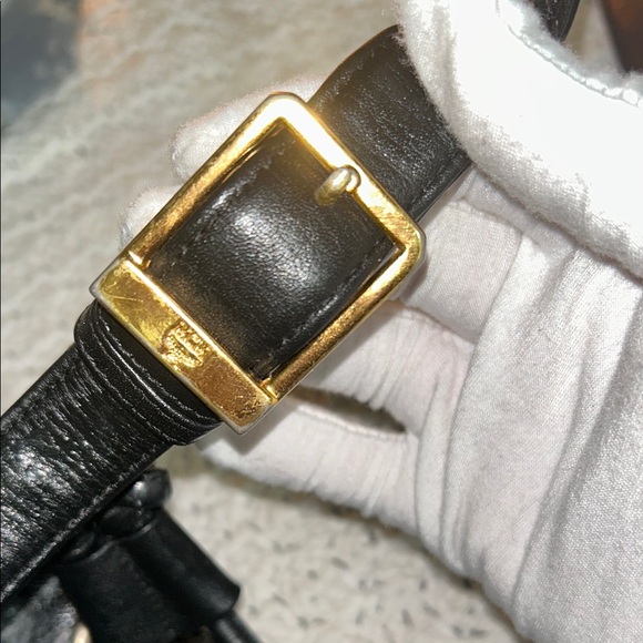 MCM Black Monogram Backpack with Leather Trim - Picture 17 of 17